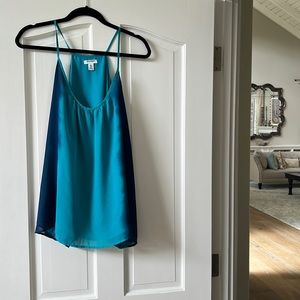 Turquoise & Navy Spaghetti Strap Top